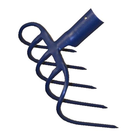 Fourche à fumier 5 dents douille inversée pour décompacter le sol – Acier trempé – 635022 – Outils Perrin