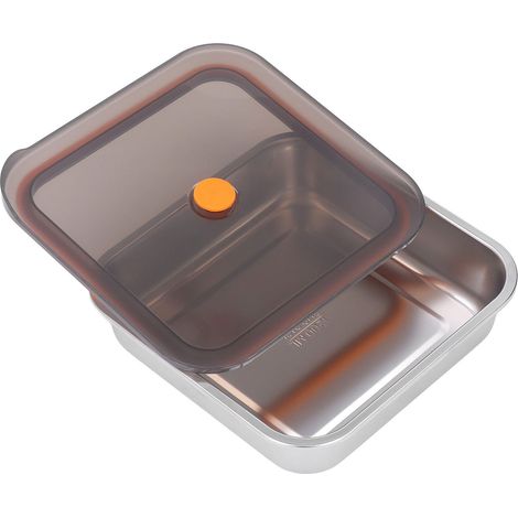 Boîte de conservation alimentaire en acier inoxydable 316, sous vide, métal, bento 1200 ml pour réfrigérateur (1/5)