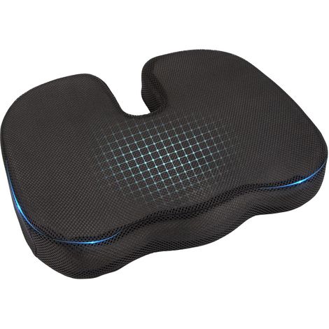 Coussin de siège orthopédique, chaise de bureau, coussin de coccyx, coussin ergonomique en mousse à mémoire de forme, coussin de soulagement pour avion, voiture, hernie discale (1/5)