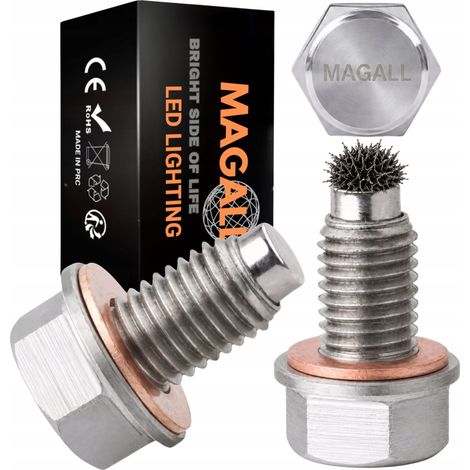 Tapón de drenaje de aceite magnético M12x1.5 Magall BMW E30 E36 E46 Mercedes (1/5)