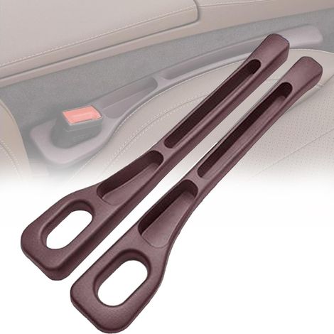 2 Pièces Remplisseur Universel pour Espace entre Sièges Auto,Accessoire Voiture,Remplisseur de Fente pour Siège,Organisateur Universel,Rangement pour Sièges Auto pour voitures,SUV et camions (Brun)