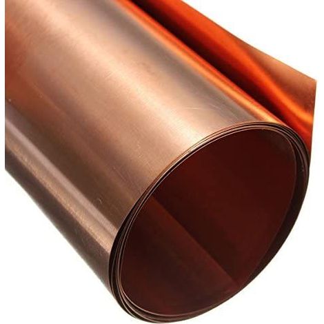 Rotolo Nastro 99,9% Rame Puro Lamiera Laminata 0,1 X 200 X 1000 mm (1/5)