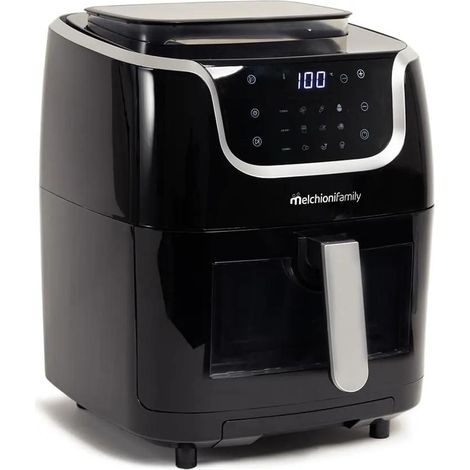 Melchioni GIOIA Heißluftfritteuse schwarz 6,5 L