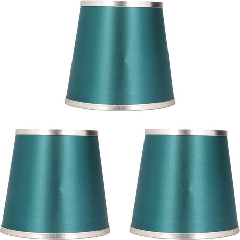 de 3 abat jour cylindriques en tissu à clipser pour lampes