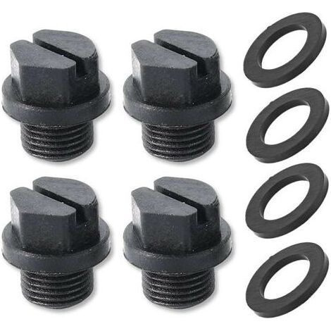 Paquet de 4 Bouchons de Vidange avec Joints Toriques Bouchon de Pompe Filtres de Piscine Bouchon de Pompe de Vidange de Piscine de Remplacement SPX1700FG pour Pompes Hayward (1/5)