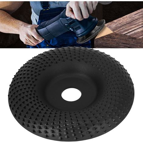 Disque à polir en acier pour le travail du bois, accessoire pour outils électriques, quincaillerie, disque à sculpter les racines incurvées noir E1-534 (1/5)