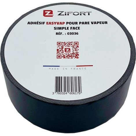 1 Rouleau Adhésif Membrane pare-vapeur simple face 40m X 60mm - Zifort
