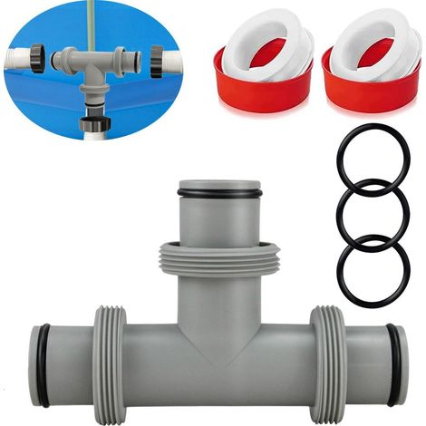 Pool Schlauchverbinder T-Stück 32/38mm für Intex Bestway Coleman