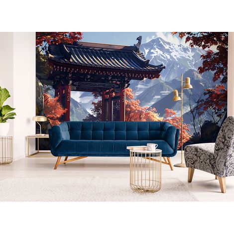 Papier Peint Paysage - Temple Japonais - 150 x 250 cm (1/2)