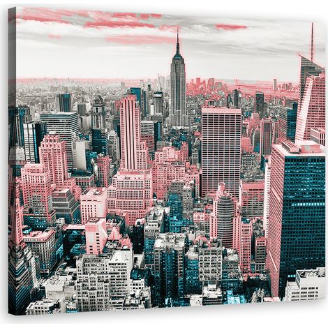 Tableau sur toile Panorama de la ville de New York 30x30 (1/5)