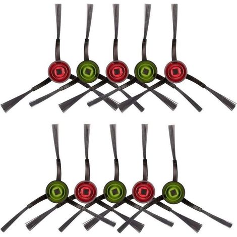 10 pièces Pièces de rechange pour brosse latérale pour robot aspirateur Ecovacs DEEBOT OZMO 920 950 T8 AIVI Max T9 T5 N5 N7 N8+ N8 Pro N8 Pro DX55 DX93 DJ65 X1 Omni, X1 Turbo, X1 et X1 Plus (1/4)