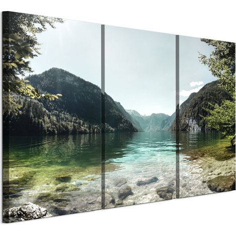 Quadro su tela italiana 90 x 60 cm trittico - stile classico - natura Quadro su tela italiana 120 x 80 cm trittico - stile classico - natura (1/5)