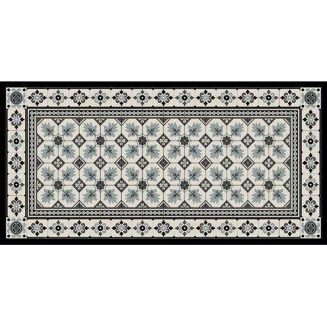 Alfombra de terciopelo cuadrada de cemento gris 45x75 - Mercury