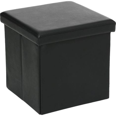 Pouf pieghevole nero - Atmosphera créateur d'intérieur (1/3)