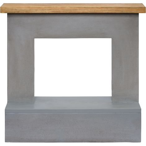 TAGU Habillage de cheminée - modèle ROLF - gris - compatible PowerFlame, PowerFlame 2, ZenFlame et FreeFlame