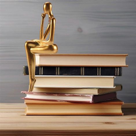 Statue abstraite, sculpture en résine, petite décoration de bureau C (1/5)