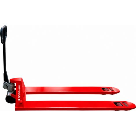 Transpalette manuel 2500 kg - Fourches longues 1800 mm - Largeur 550 mm MW Tools TPL2501L (1/5)