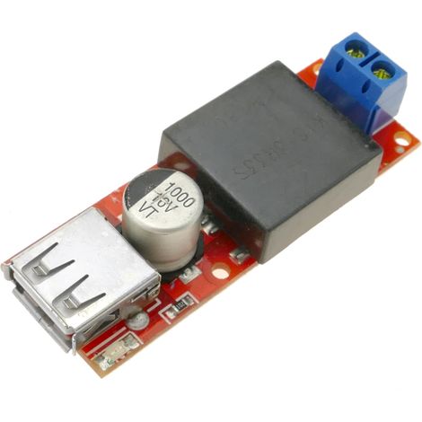 BeMatik - Alimentation DC-DC 7-24V à 5V de 3A avec USB KIS3R33S DW-0397 (1/4)