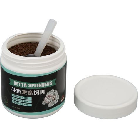 Aliment pour poissons Betta, rationnement scientifique, nutrition équilibrée, riche en calcium et vitamine D, pour petits poissons, 60 g (1/5)