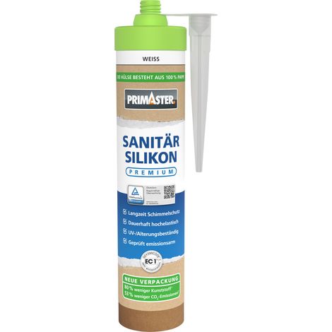 PRIMASTER Sanitär Silikon Premium weiß 280 ml Versiegelung