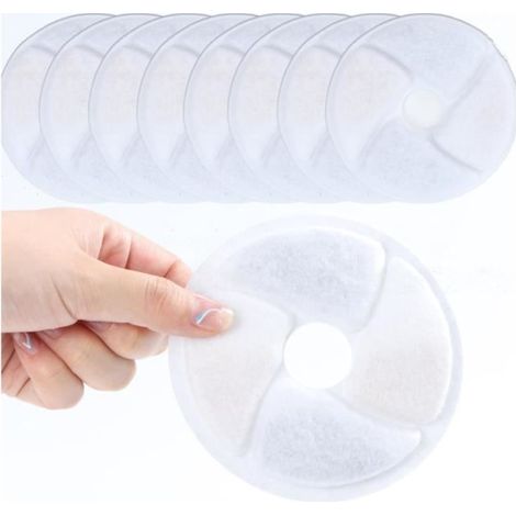 Lot de 8 filtres de fontaine à eau pour chat compatibles avec fontaine à eau - Cartouches filtrantes de rechange de 11 cm (1/3)