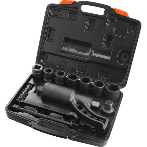 Clé Multiplicateur de Couple 25,4 mm Rapport 1:64 Multiplicateur de Force avec 8 Douilles Coffret Démultiplicateur de Couple en Acier Allié pour Démontage d’Écrou de Roue Voiture Atelier Garage (1/5)
