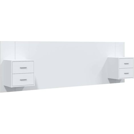 Maison Exclusive - Cabecero de cama con mesitas madera contrachap (1/5)