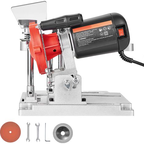 Mophorn Affilatrice per Lame Circolari 140 W e 5700 RPM, Strumento per Affilare Dischi da Seghe Circolari con Mole in Ceramica e Diamante da 10 cm,  Lame Circolari di Diametro tra 9 cm e 40 cm