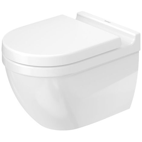 Duravit – WC suspendu céramique sanitaire 360x540mm – Abattant SoftClose blanc alpin – Évacuation horizontale – SKU 42250900A1