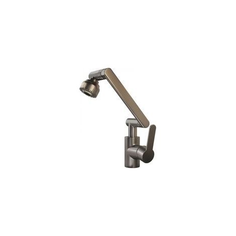 Robinet de cuisine flexible, mitigeur de cuisine, robinet de cuisine avec douchette, pivotant à 360°, 2 modes de pulvérisation, livré avec 2 tuyaux de 60 cm (1/5)