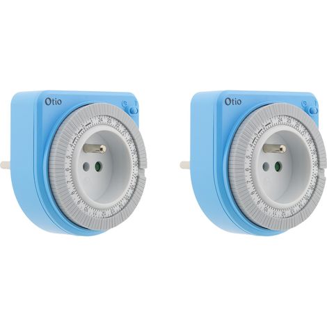 Lot de 2 programmateurs mécaniques - bleu - Otio (1/5)