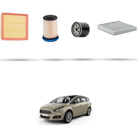 Kit tagliando 4 filtri compatibile con Ford S-Max II 2.0 EcoBlue 110kw dal 2018 (1/5)