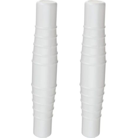 2er-Pack Doppelkopf-Schwimmbadschlauchanschlüsse für 1/2 Zoll und 3/4 Zoll Pool-Vakuumschläuche
