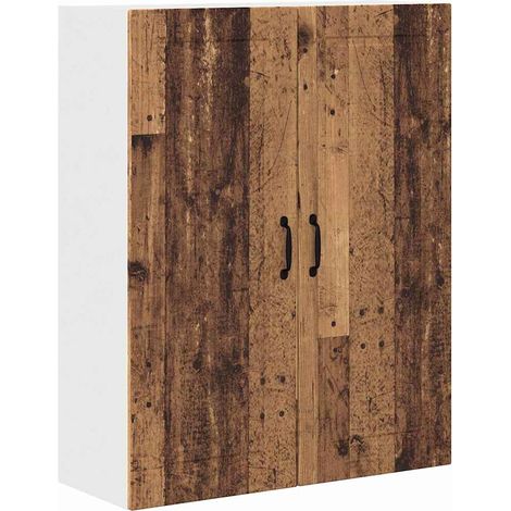 Meuble mural de cuisine,Armoire de cuisine avec porte Bois Ancien 80 x 31 x 100 cm CFW73206 (1/5)