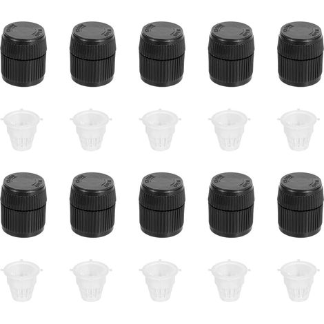 10pcs Têtes d'Arrosage pour de 3cm, Débit d'eau Réglable Tête d'Arrosage Champignons et Arbustes Émetteurs de Pulvérisation à Filetage Mâle avec 10 Filtres pour Arrosage Arbres Jardins (1/5)