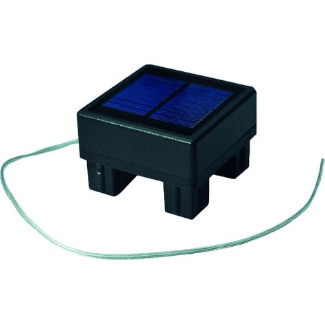 GOTLAND WPC-Steckzaun LED-Zwischenleiste, Solarkappe