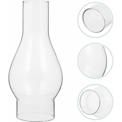 Kaelt - XVX – Abat-jour en verre résistant aux hautes températures pour lampe à huile – Compatible avec la plupart des modèles – Taille : petite (1/4)