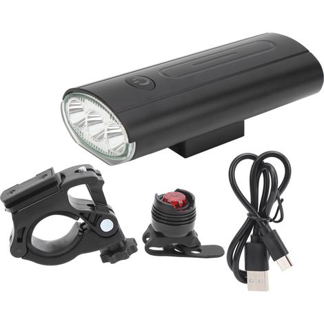 Phare de vélo LED rechargeable étanche pour cyclisme nocturne et activités extérieures (1/5)