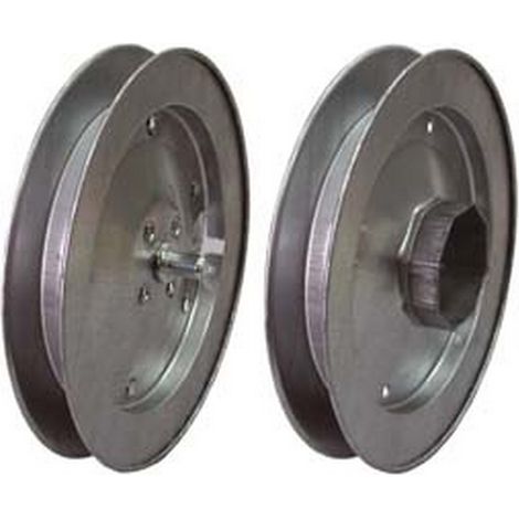 1PZ PULEGGIA CON CALOTTA PER RULLO OTTAGONALE - ø mm.220