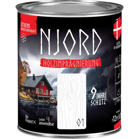 NJORD Holzimpragnierung (01) Nordschnee - 0,75L (1/5)