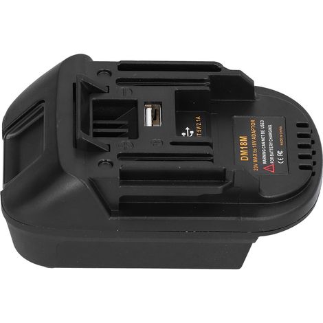 Adaptateur de batterie DM18M pour Milwaukee 20V DCB200 DCB203 DCB205 DCB206 M18 BL1830 BL1840 convertisseur (1/5)