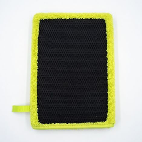 Guante de arcilla calado amarillo de descontaminación (1/5)