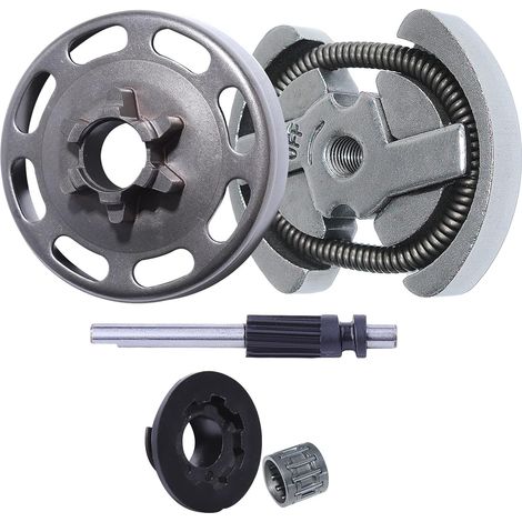 Tambour d'embrayage (3/8" 6 dents) kit pour tronçonneuse Husqvarna 135 140 E-Series, pièce de rechange 578257101, engrenages à vis sans fin pompe à huile (1/5)