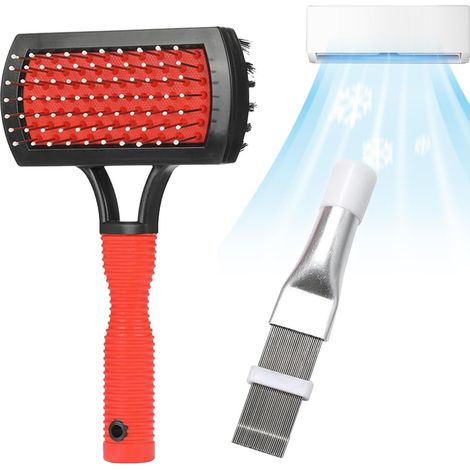 Brosse De Nettoyage Pour Serpentin Réparation des Ailettes du Radiateur Nettoyant Pour Serpentin De Climatiseur Pour Ménage Maison Pièce Ventilation Voiture Camping-Car Systèmes Mini-Split (1/5)