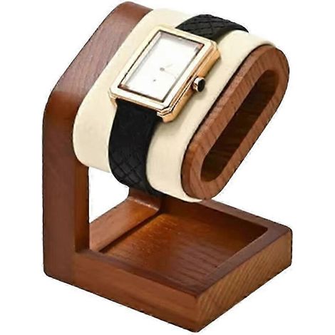 Présentoir à bijoux en bois pour bracelets et montres, support de rangement, étagère à montres, accessoires de présentation, blanc crème (1/5)