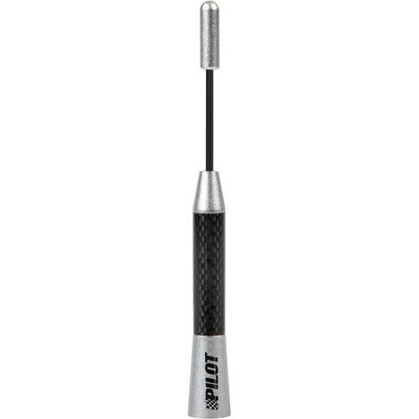 Stelo antenna in alluminio e vera fibra di carbonio Carbon-3 151 mm (1/2)
