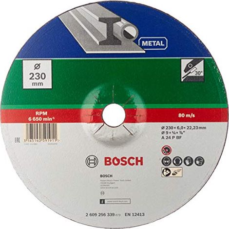 BOSCH Mola Sbavo Con Depresso Metallo 230 X 22,23 X 6,0 Mm (1/4)