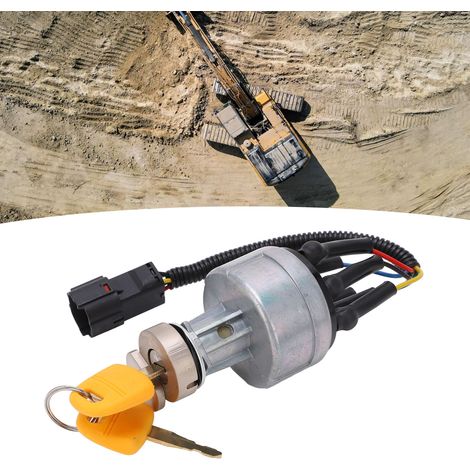 Interrupteur d'allumage à 2 clés compatible avec les modèles Sany SY210, SY235 et SY225 (1/5)
