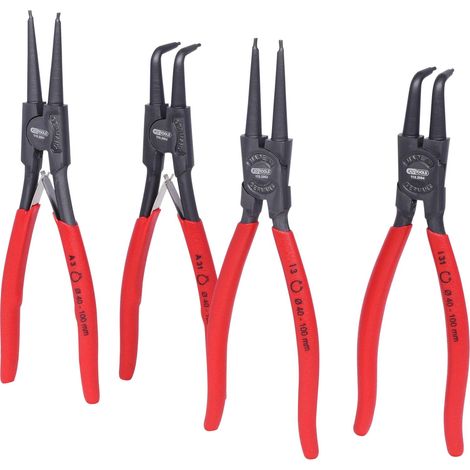 KS TOOLS  alicates para  anillos de  seguridad 40-100  mm 4  pzs. -  119.2060 (1/3)