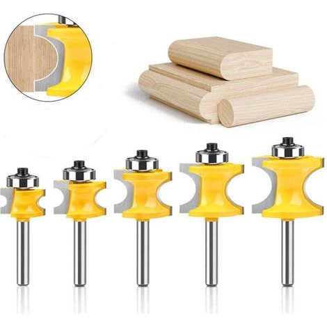 Stück 8-mm-Rundschaftfräser mit Profilleiste/Profilfräser, Holzfräserradius